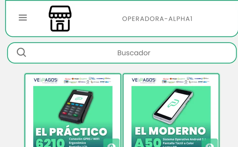 Operadora Alpha — Catálogo de puntos de venta.