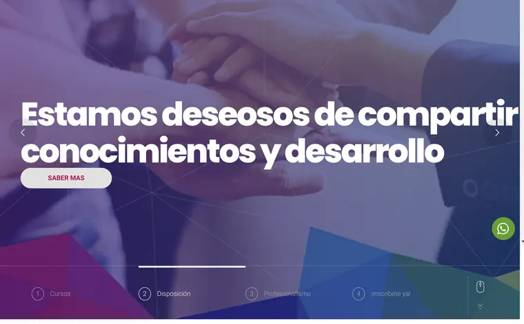 Kick-Off Training — Aula virtual con cursos y lecciones.